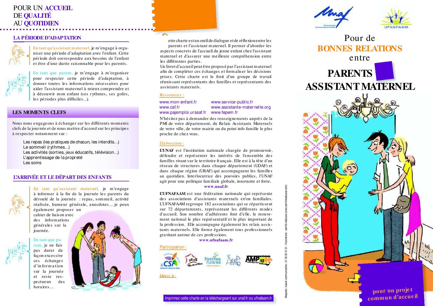 Parent / Assistante maternelle