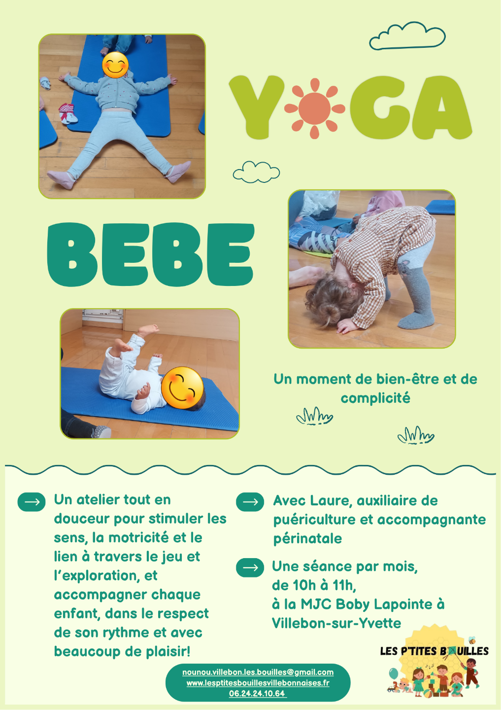 Affiche de l'atelier Yoga bébé